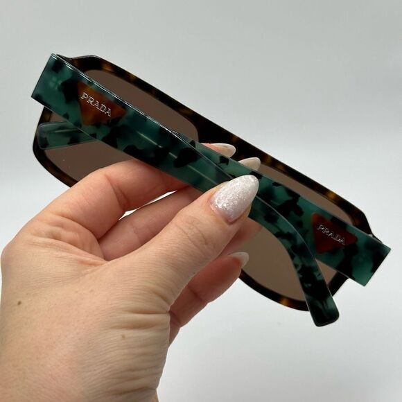 PRADA Sunglasses PR22YS 2AU06B Havana Unisex NEW - Picture 10 of 11